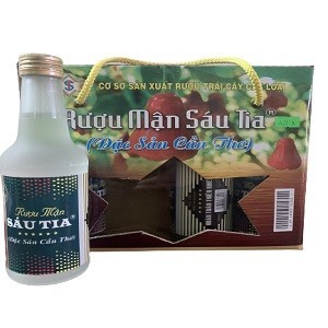 Rượu mận Sáu Tia Block 4 chai 330ml 33 độ