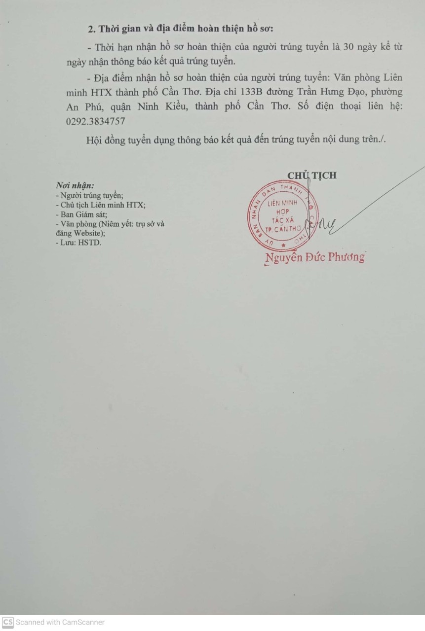 Kết quả trúng tuyển viên chức trang 2